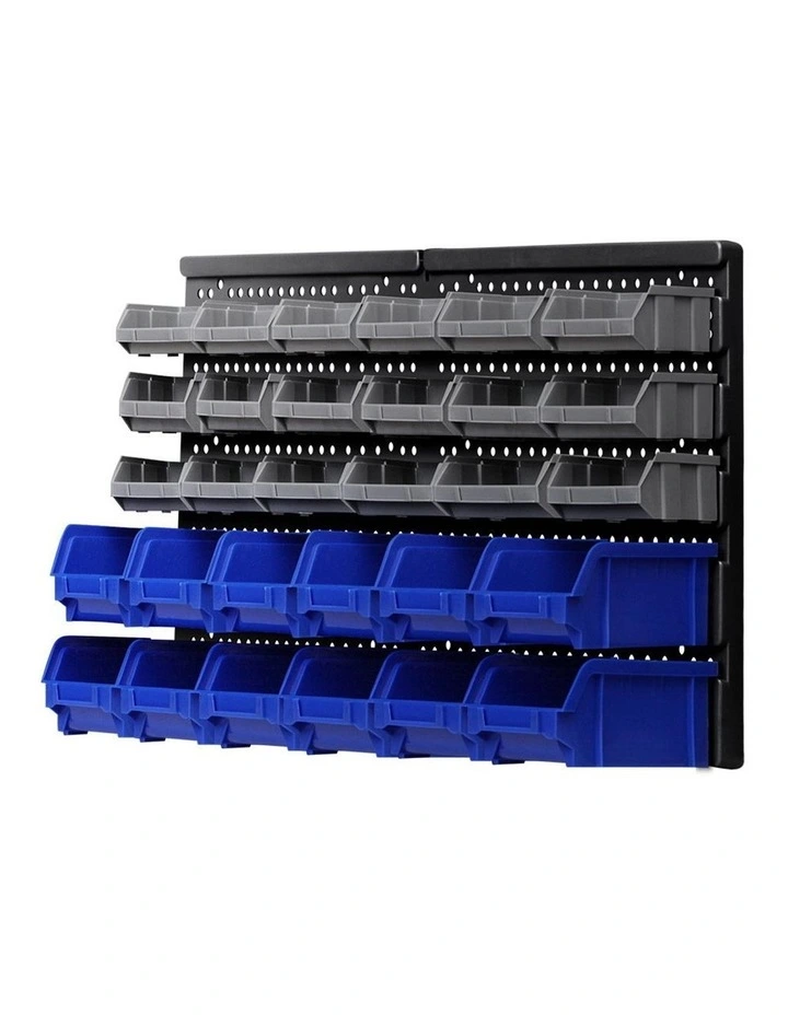 Giantz 30 Bin Wall Mounted Rack Storage Organiser