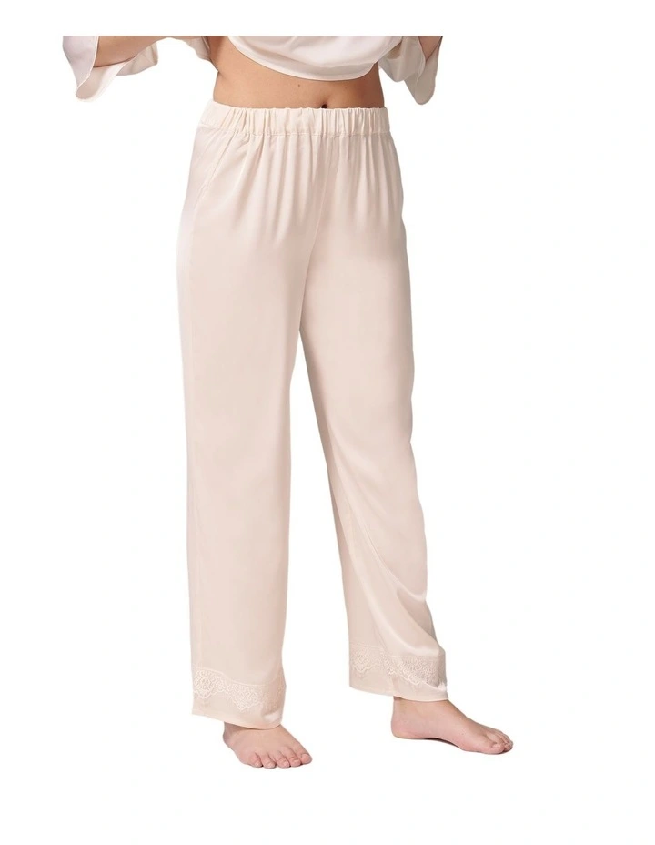 Satin Secrets Night Pant in Pink