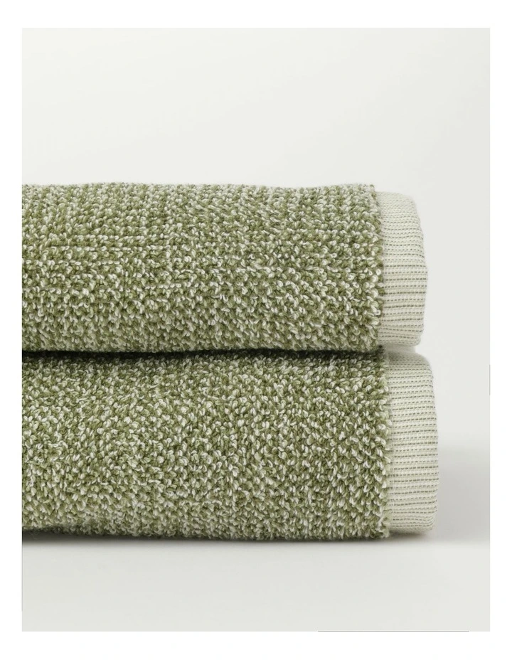 Linen & Cotton Towel Range in Green