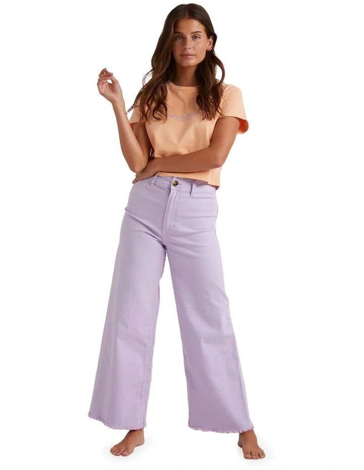 Free Fall Pants in Pastel Lilac