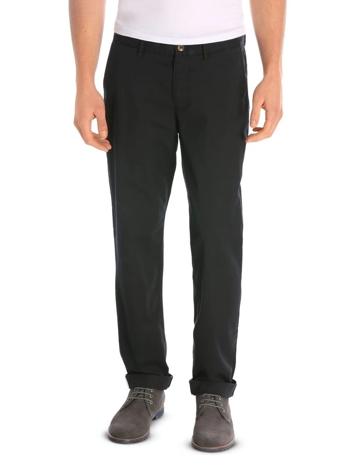 Slim Stretch Chino Pant in Jet Black