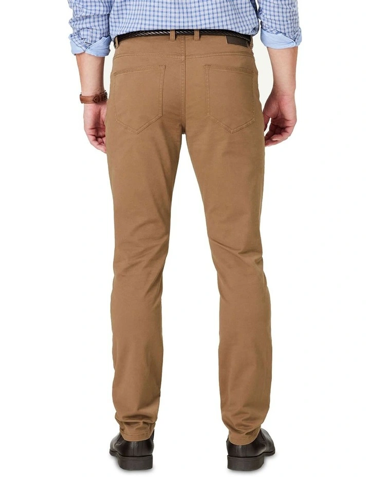 Modern Stretch 5 Pocket Pant in Tan