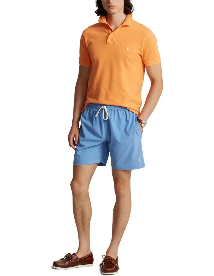 Traveler Plain Swim Short in Harbor Island Blue