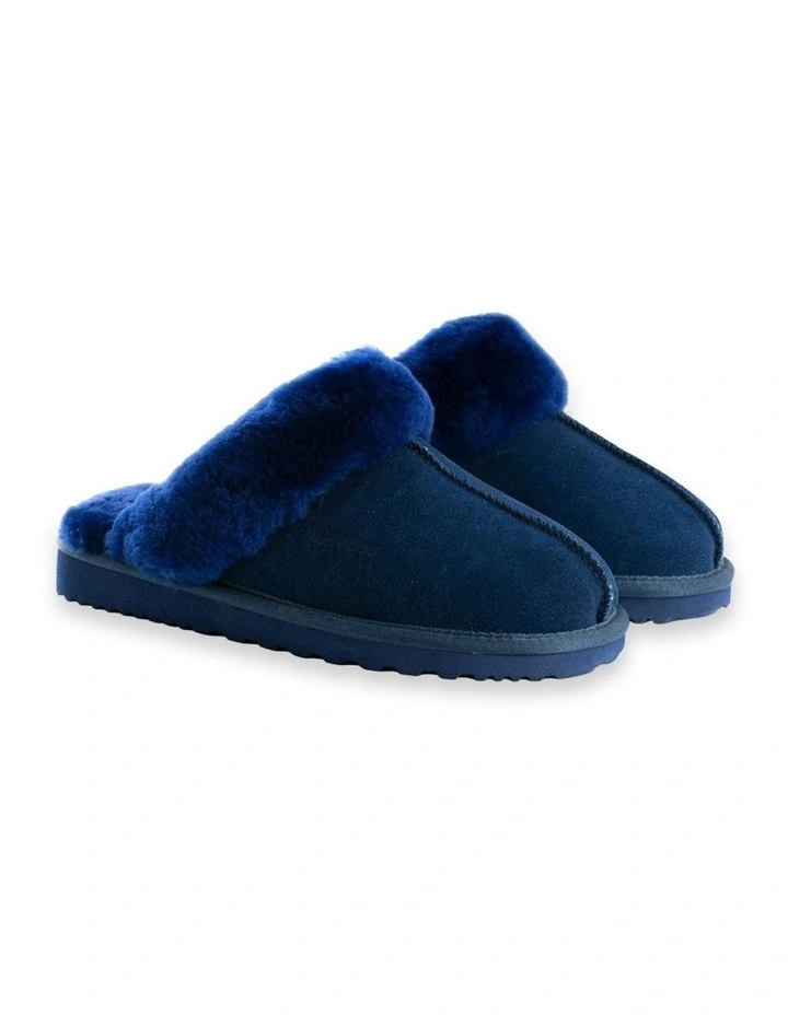 Sheepskin Wool Sydney Slippers in Navy