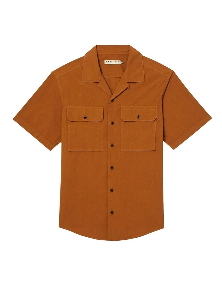 Redcliffe Short Sleeve Shirt in Caramel