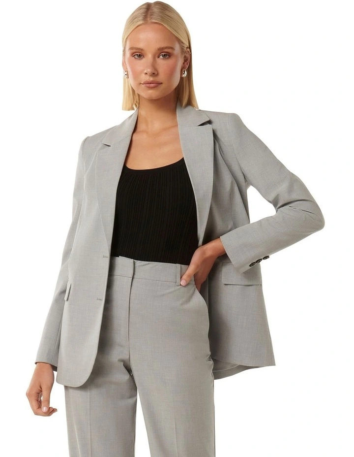 Yasmin Oversized Blazer in Grey