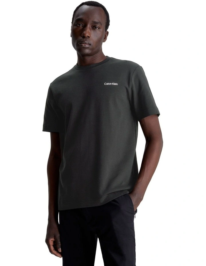 Mircro Logo Interlock T-shirt in Black