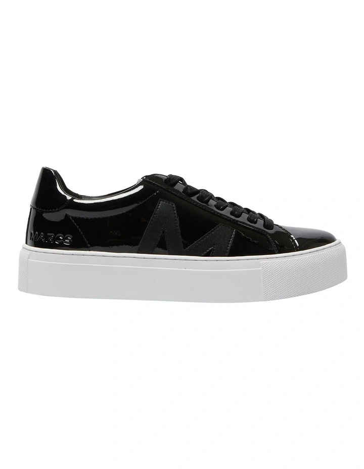 Trio Leather Sneakers in Black
