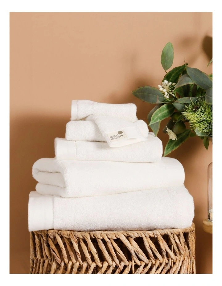 Australian Cotton Towel Range in White