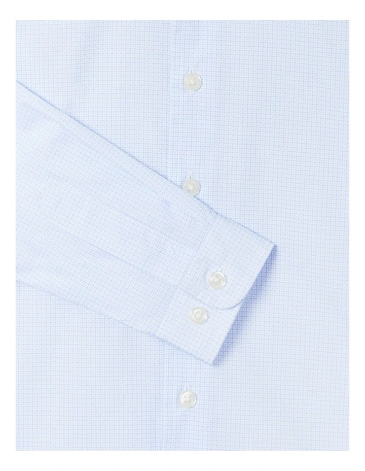 Printed Fit Shirt in Sky Blue