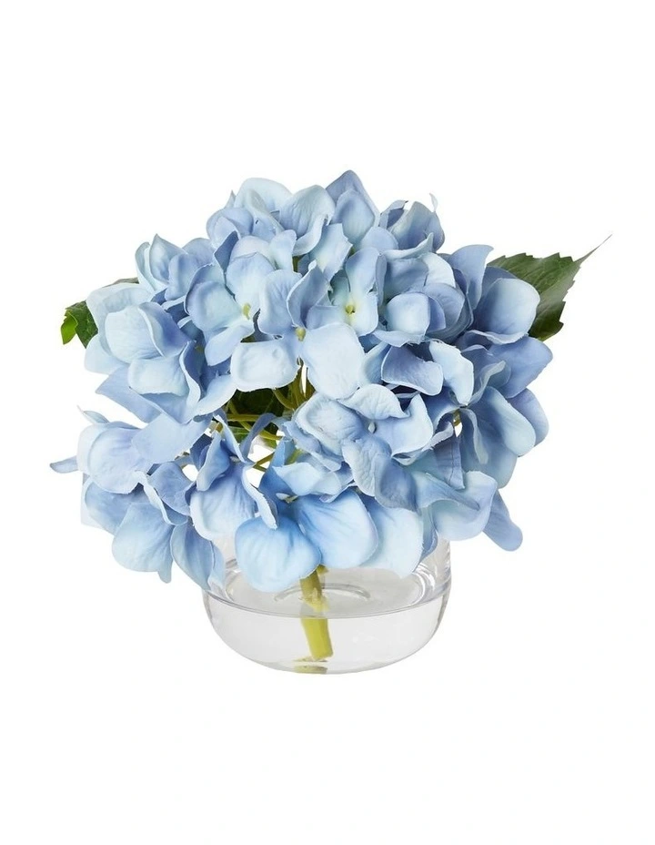 Hydrangea Alma Vase 20cm in Blue