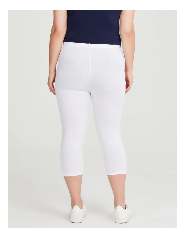 Australian Cotton Crop Legging in White