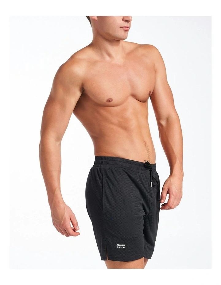 S.S.C. Mesh 6 Short in Black