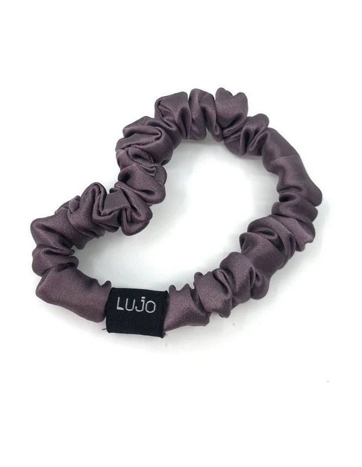 Silk Hair Tie Plum Purple