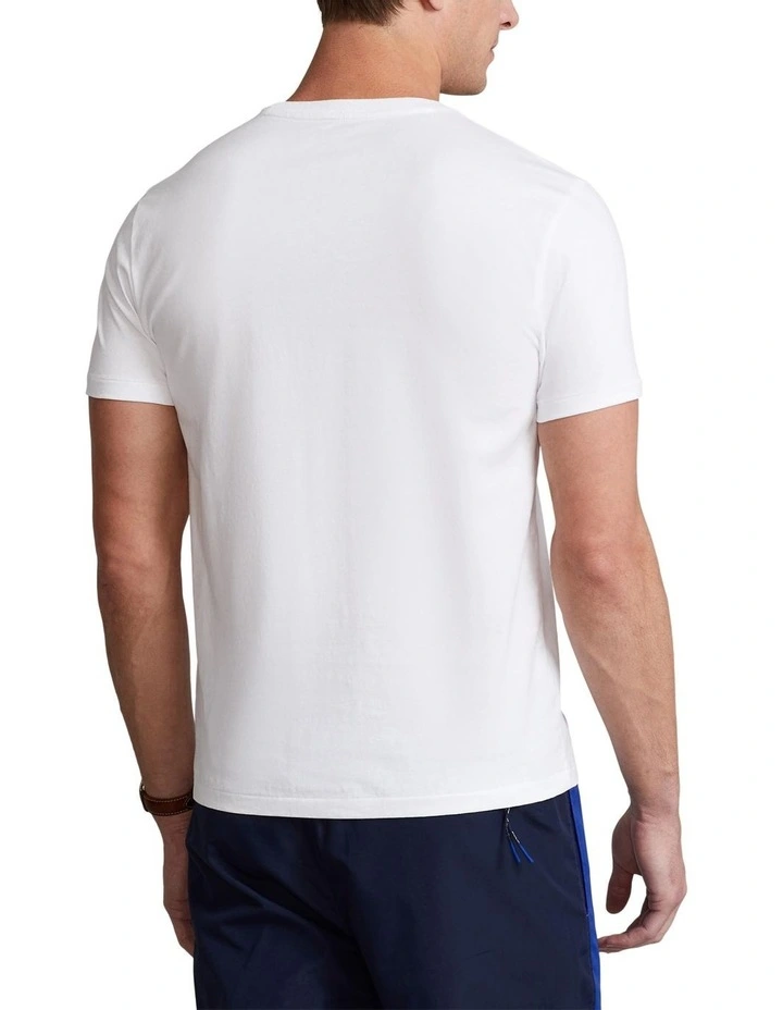 Custom Slim Fit Jersey Crewneck T-shirt in White
