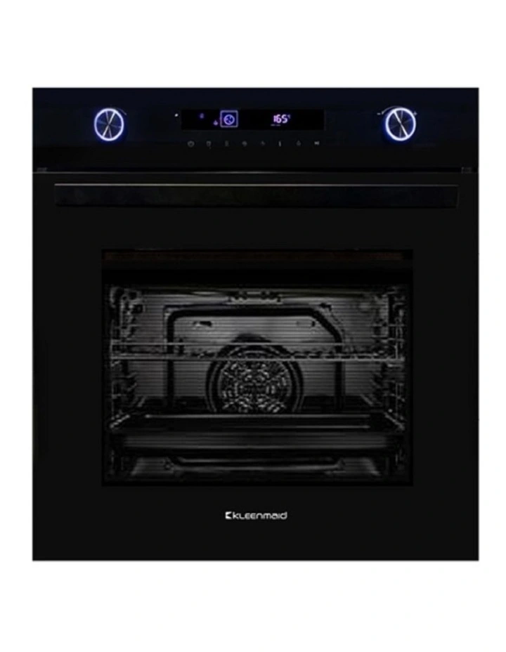 Krystal Glass Built-In Multifunction Oven XL 60cm 82L in Black