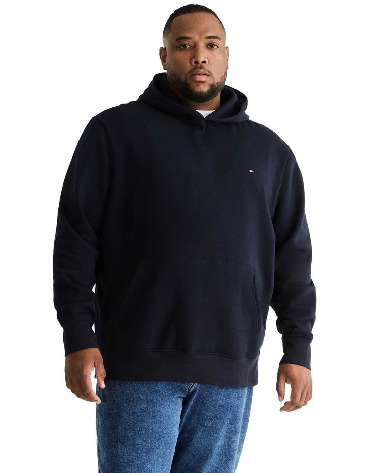 Big & Tall Flag Logo Hoody in Navy
