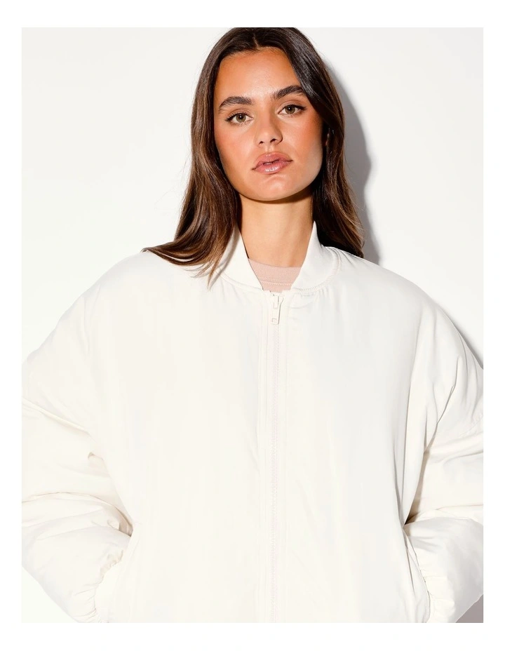 Bomber Jacket in Ivory