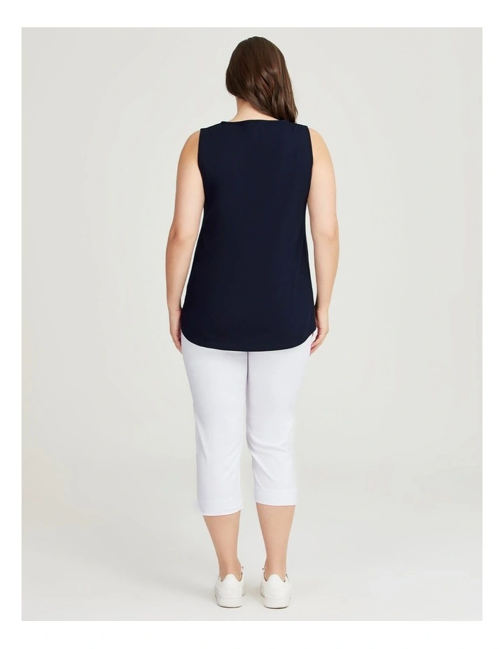 Australian Cotton Element Top in Dark Indigo