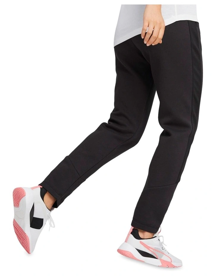 Evo Stripe High-Waist Pants in Black