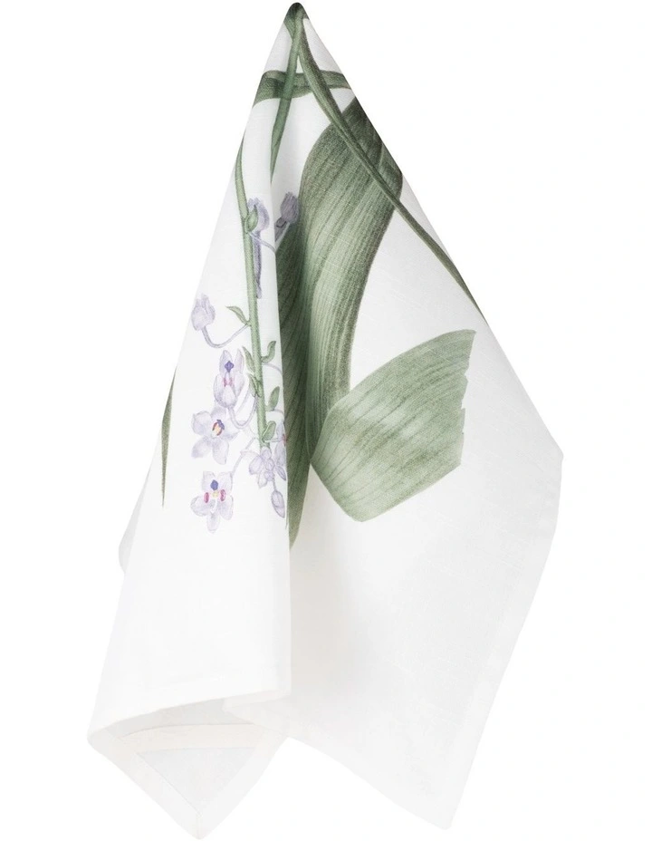 Royal Botanic Gardens Australian Orchids Tea Towel 50x70cm in Lilac