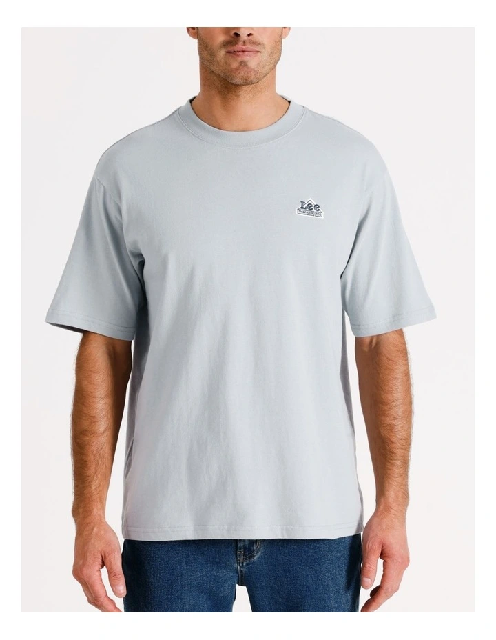 Kansas Baggy Tee in Slate Blue