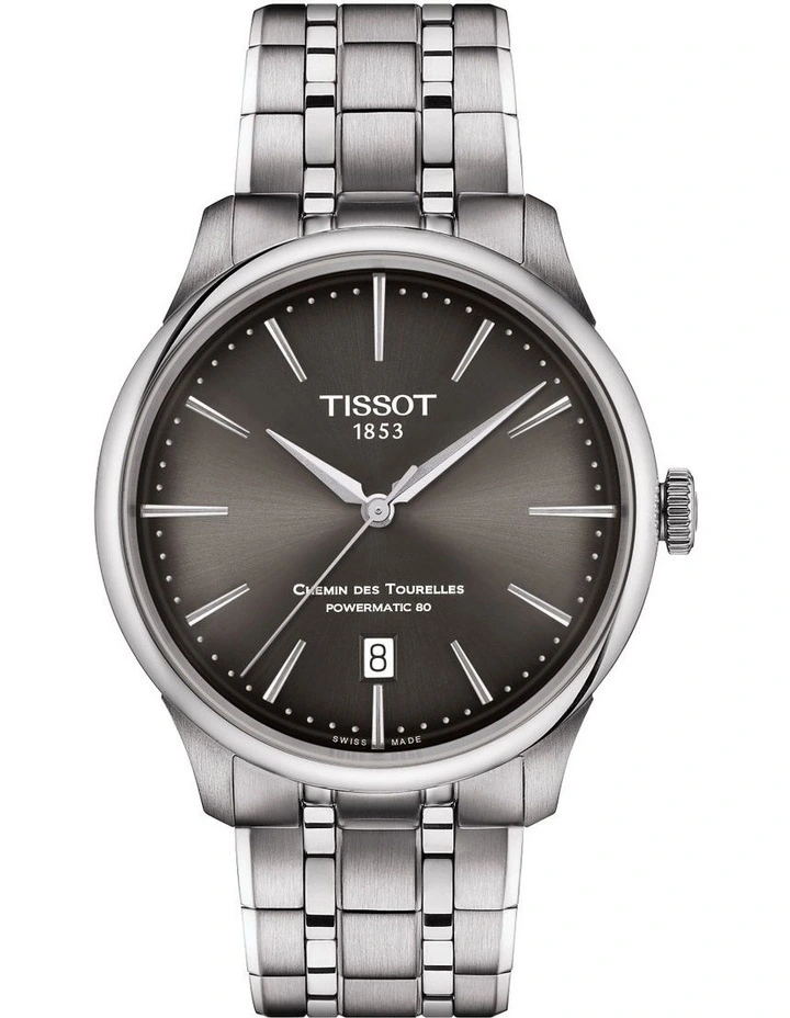 Chemin des Tourelles Powermatic 80 39mm T1398071106100 Watch in Grey