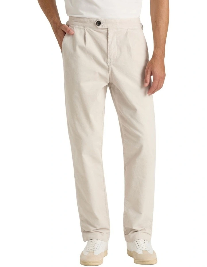 Mason Cord Trouser in Winter White