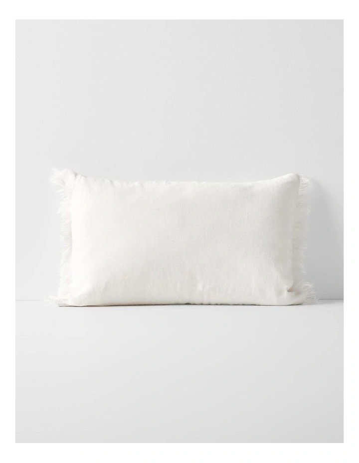 Vintage Linen Fringe Cushion Range in Marshmallow