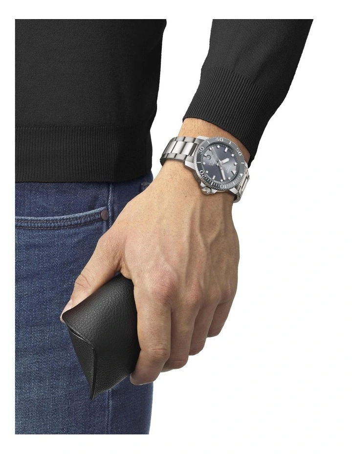 Seastar 1000 Powermatic 80 T1204071108101 Automatic Watch in Grey