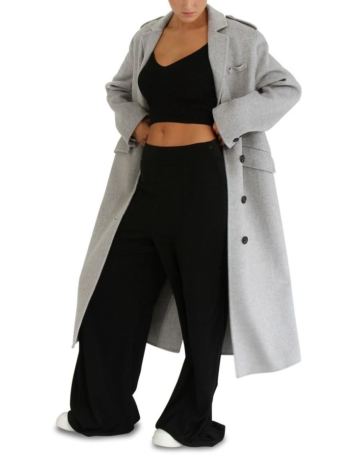 All I Need Knit Crop in Black