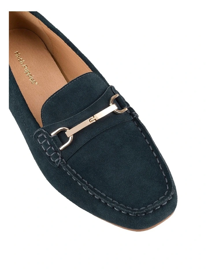 Keeper Flat Shoe in Midnight Suede