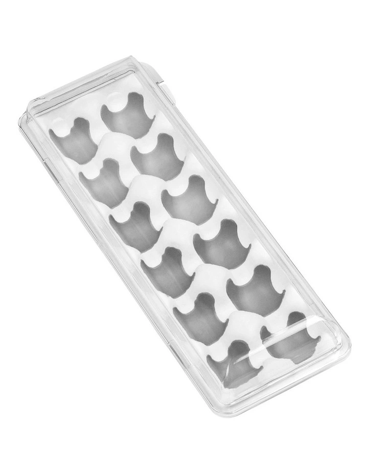 Egg Holder with Snap-On Lid 34.3 X 12.7 X 7.6cm in Clear