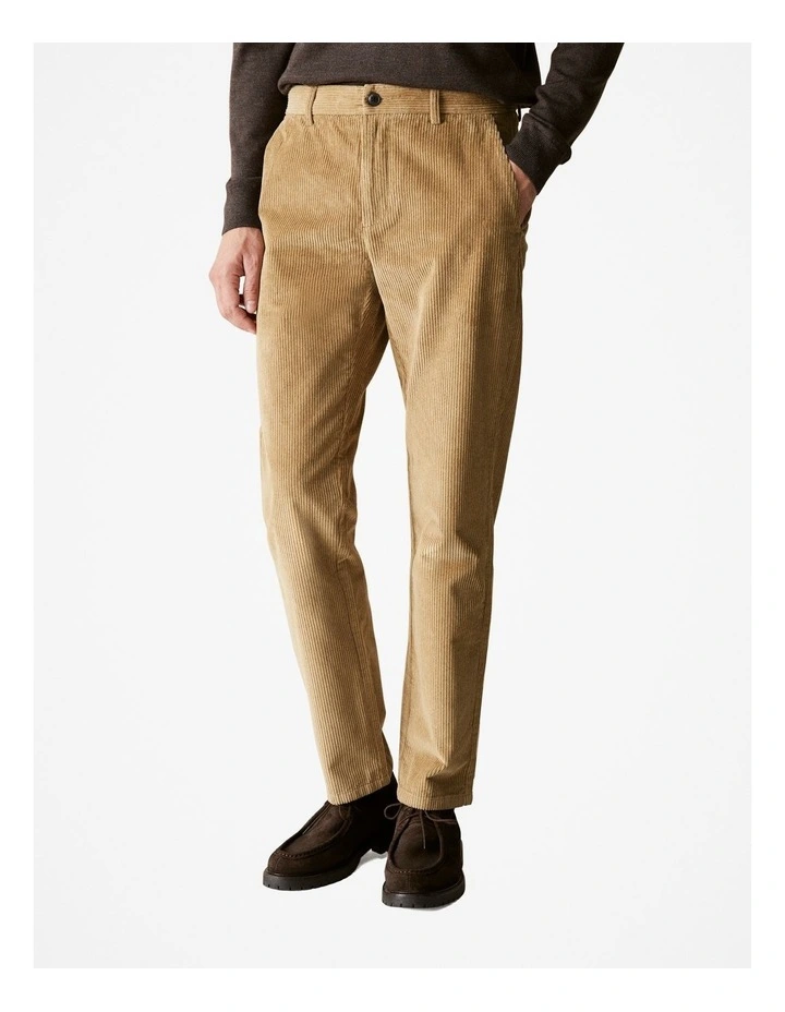 Relaxed Fit Corduroy Pant in Rich Tan