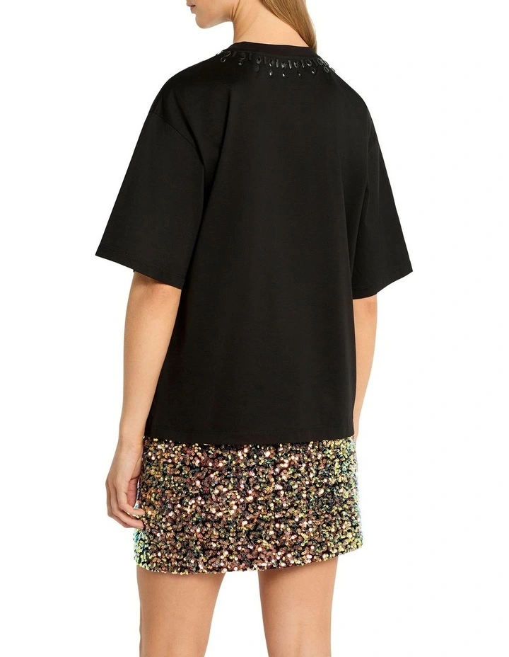 Bling Tastic Tee in Black