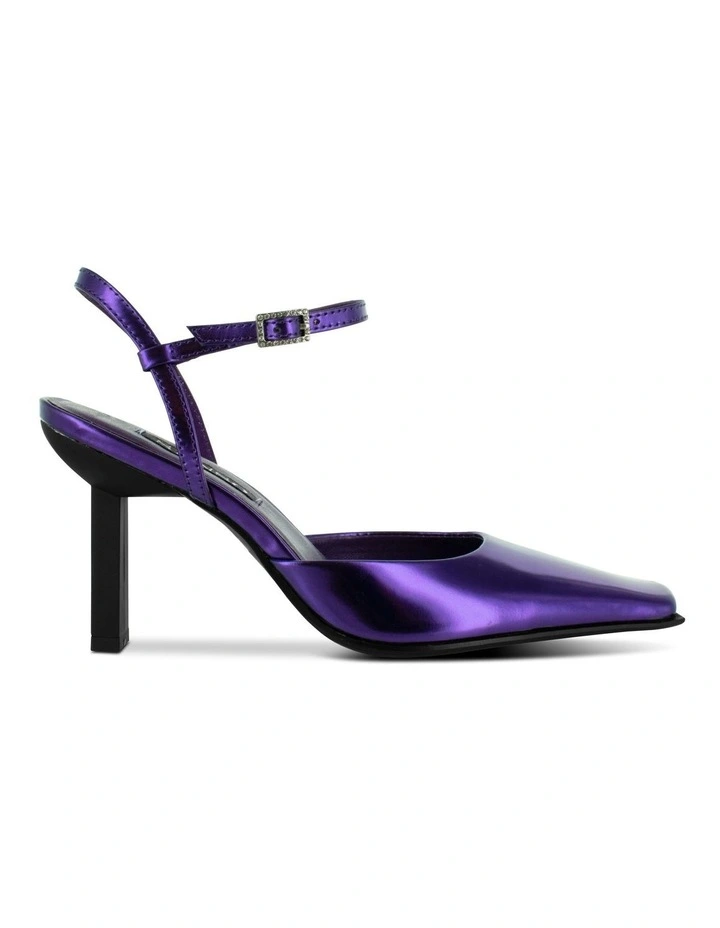 Henrietta Heeled Sandals in Purple