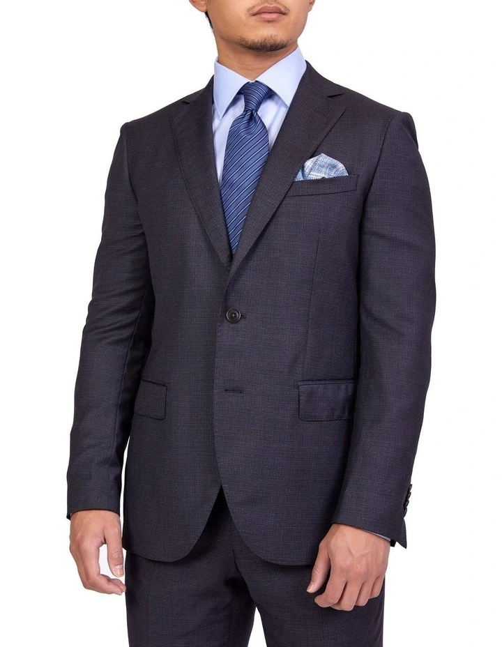 Rochdale Suit Charcoal/Cobalt REG