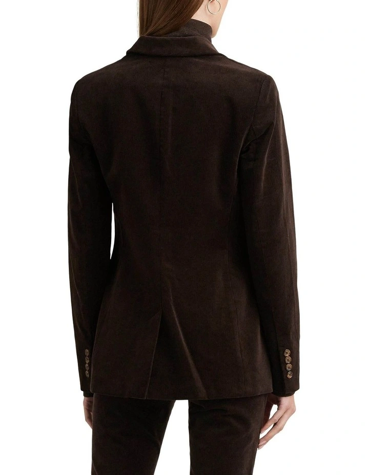 Bullion Corduroy Blazer in Brown