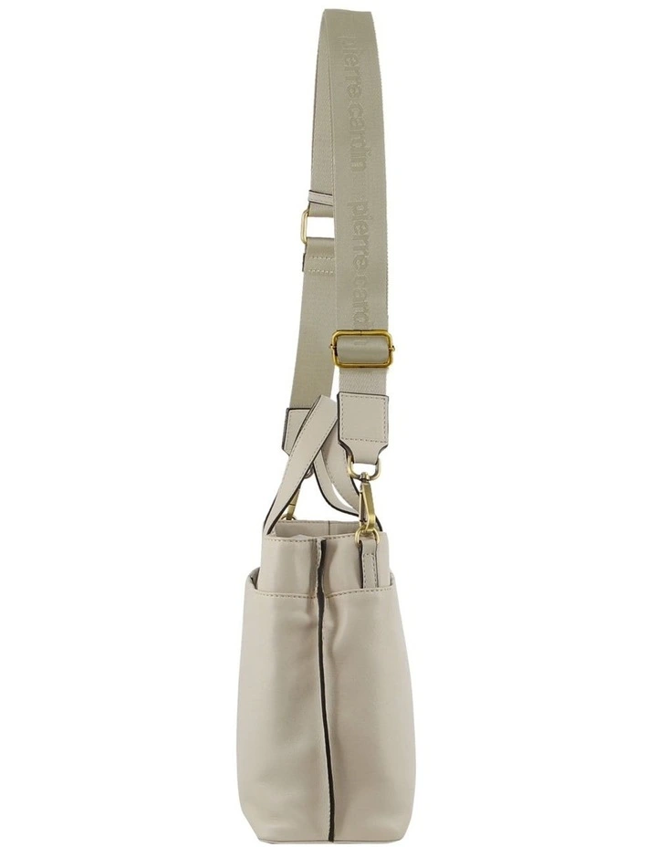 Leather Tote Bag in Bone