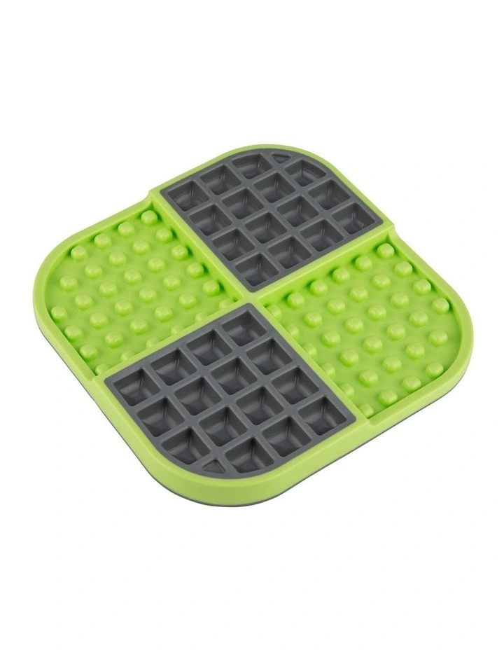 Double Slow Food Dog Bowl in Green