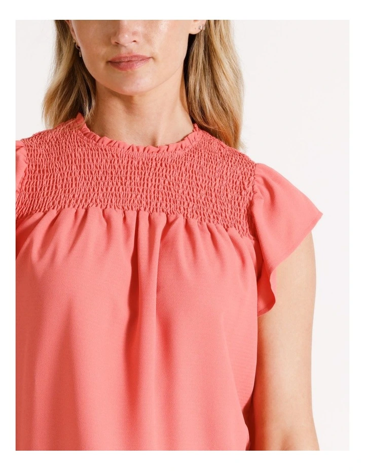 Nelly Smock Top in Pink