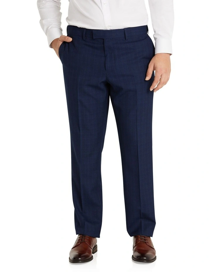 Saylor Check Dress Pant in Royal Blue