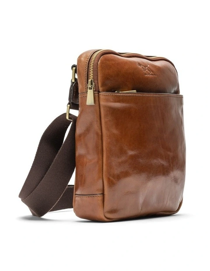 Cambridge Crossbody Satchel Bag in Cognac