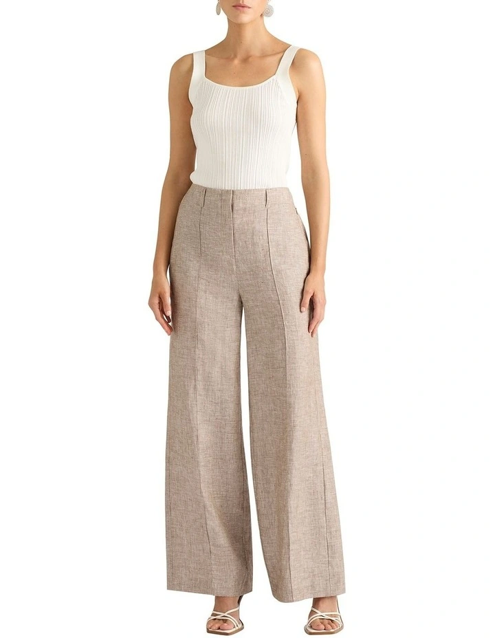 Marta Linen Pant in Cedar Slub