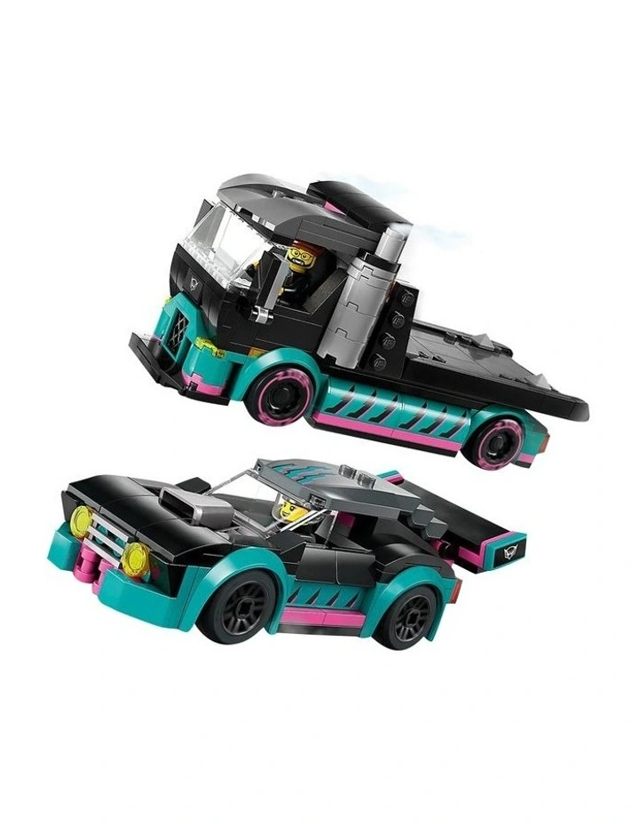 City Race Car and Car Carrier Truck 60406 Toy