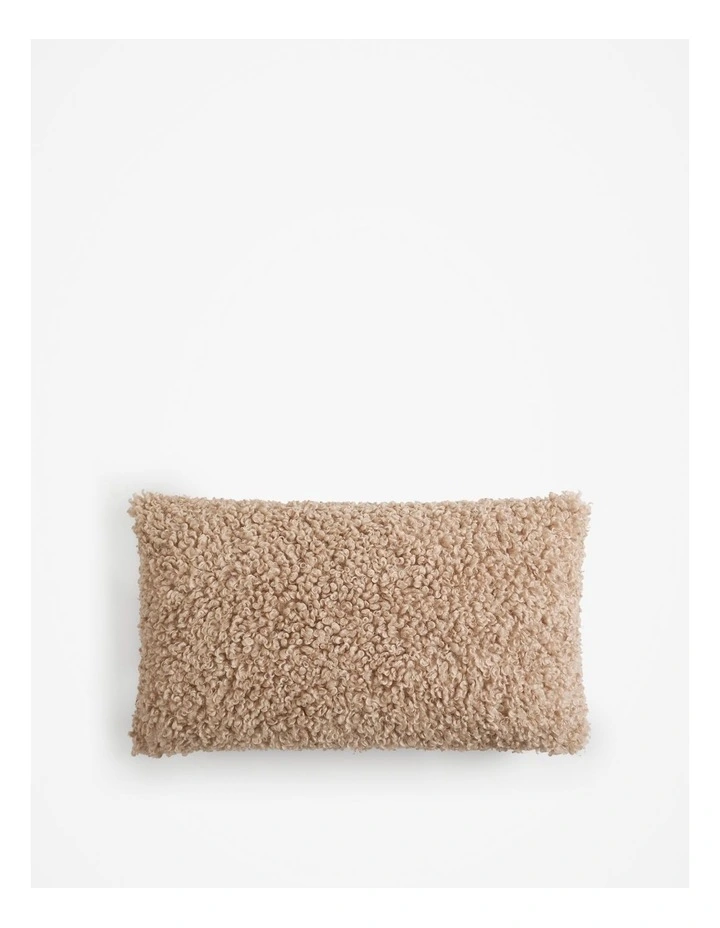 Ruby Recycled Polyester Cushion 35x60cm in Fawn