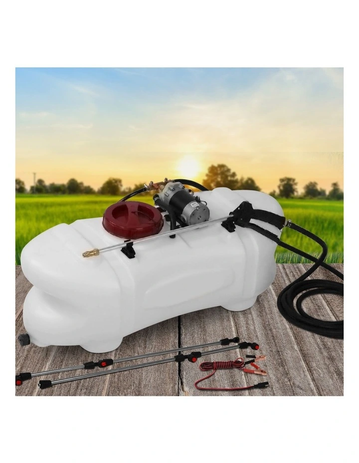 ATV Weed Sprayer Boom Pump Spot Tank 100L in White