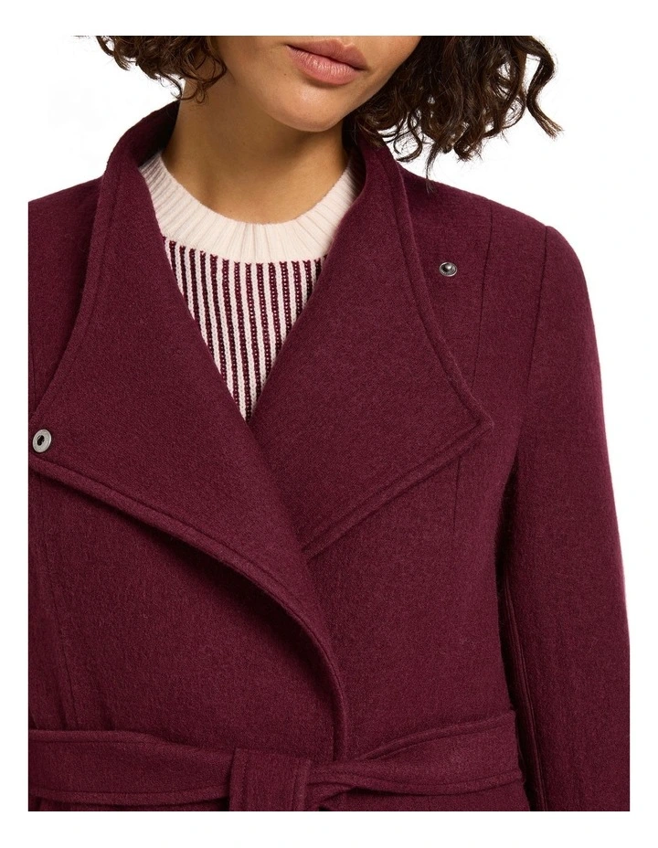 Ruby Felted Wool Coat in Enchanted