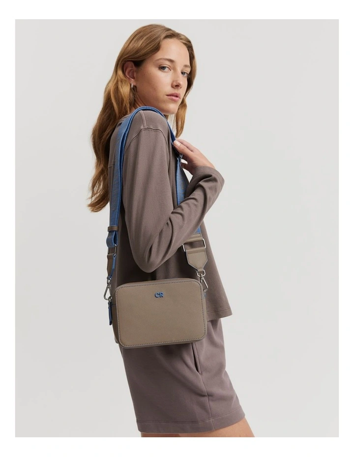 Contrast Camera Bag in French Blue