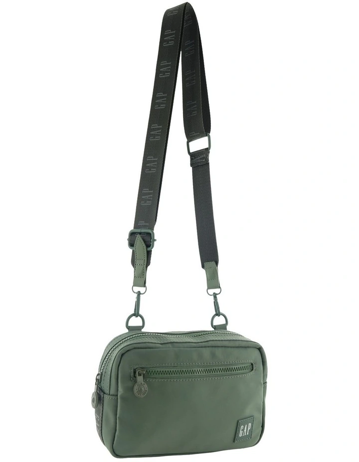 Nylon Slim Cross-Body Bag in Twig